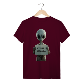 Nome do produto camiseta  A TERRA É REDONDA