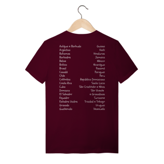 Nome do produto camiseta AMÉRICA É CONTINENTE
