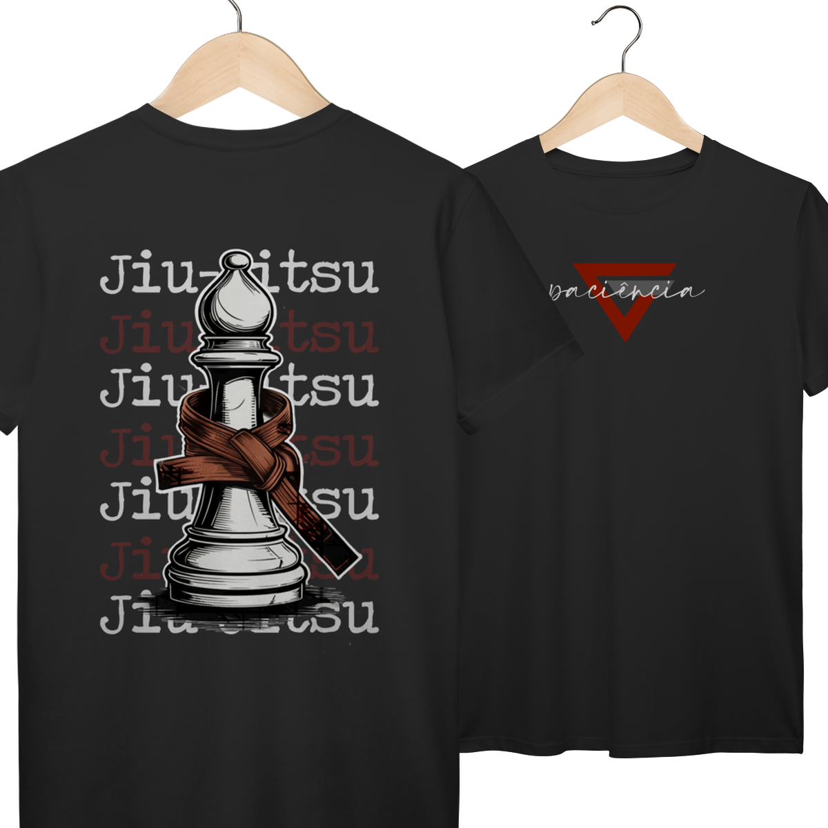 Camiseta algodão - Faixa Marrom
