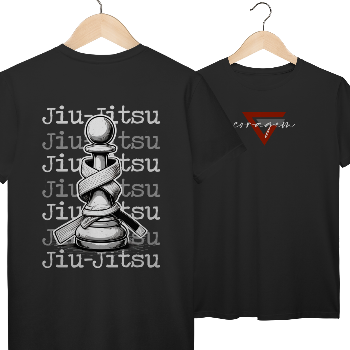 Camiseta algodão - Faixa Branca