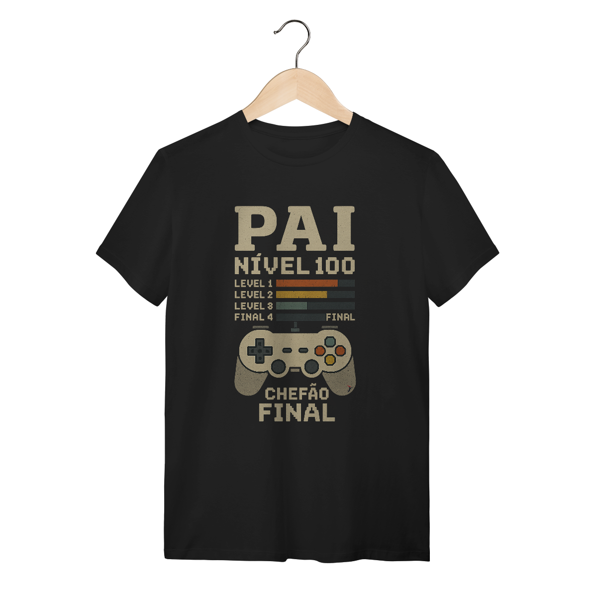 Nome do produto: Camiseta Dia dos Pais Modelo 1 - Chefão Final