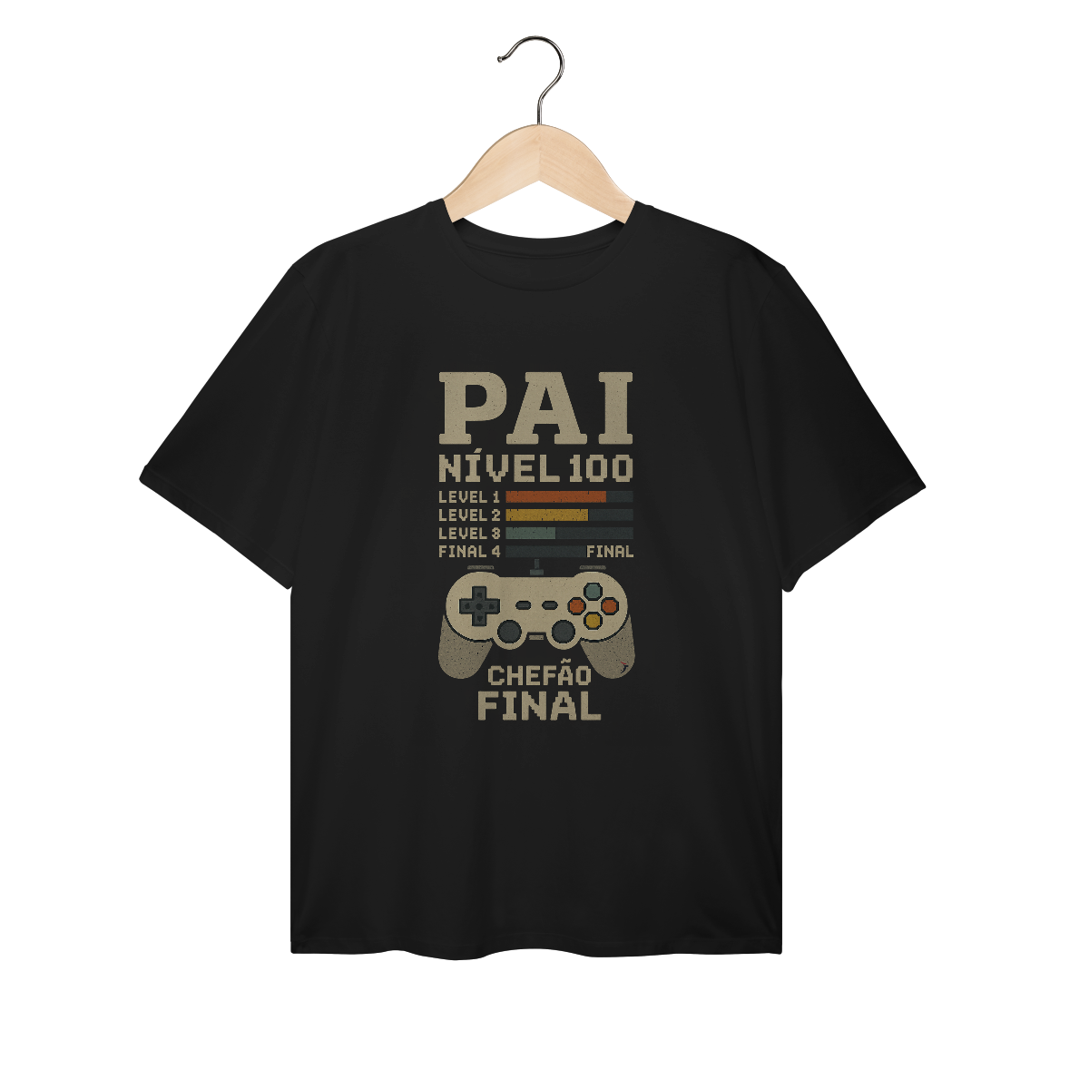 Nome do produto: Camiseta Plus Size Dia dos Pais Modelo 1 - Chefão Final