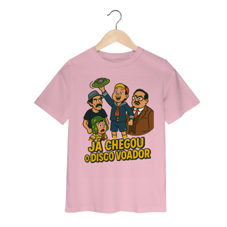 Nome do produto Camiseta Infantil Chaves Modelo 1 - Já Chegou o Disco Voador