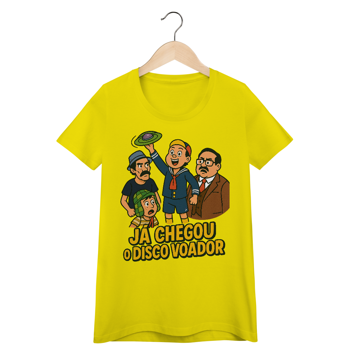 Nome do produto: Baby Look Chaves Modelo 1 - Já Chegou o Disco Voador