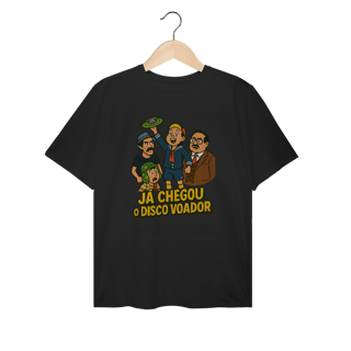 Camiseta Plus Size Chaves Modelo 1 - Já Chegou o Disco Voador