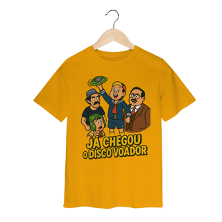 Nome do produto Camiseta Infantil Chaves Modelo 1 - Já Chegou o Disco Voador