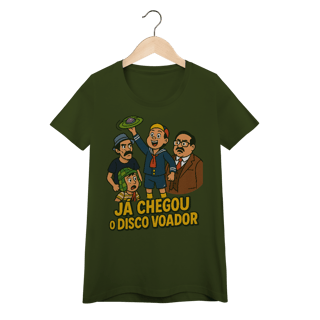 Nome do produto Baby Look Chaves Modelo 1 - Já Chegou o Disco Voador