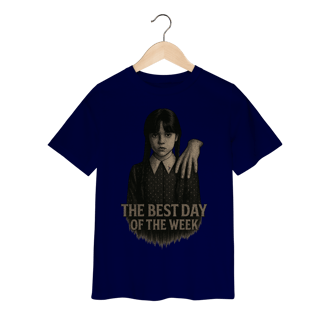 Nome do produto Camiseta Infantil Wandinha Modelo 1 - The Best Day of the Week