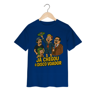 Nome do produto Camiseta Infantil Chaves Modelo 1 - Já Chegou o Disco Voador