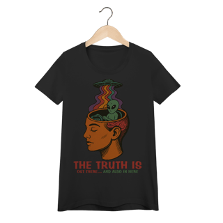 Nome do produto Baby Look Ufologia Modelo 3 - The Truth is out there