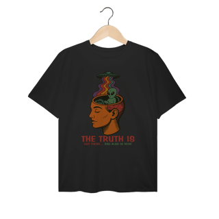 Nome do produto Camiseta Plus Size Ufologia Modelo 3 - The Truth is out there