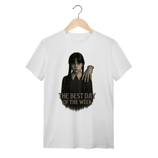 Nome do produto Camiseta Wandinha Modelo 1 - The Best Day of the Week