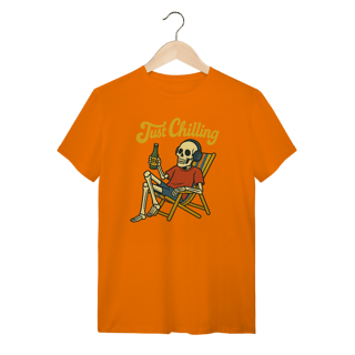 Nome do produto Camiseta Caveira Just Chilling - Modelo 1