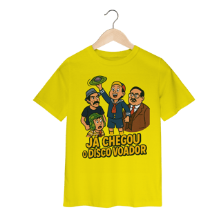 Nome do produto Camiseta Infantil Chaves Modelo 1 - Já Chegou o Disco Voador