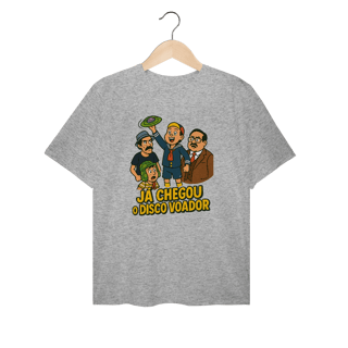 Nome do produto Camiseta Plus Size Chaves Modelo 1 - Já Chegou o Disco Voador