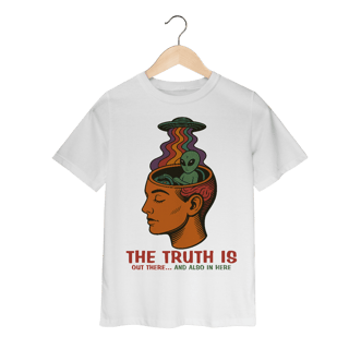 Nome do produto Camiseta Infantil Ufologia Modelo 3 - The Truth is out there