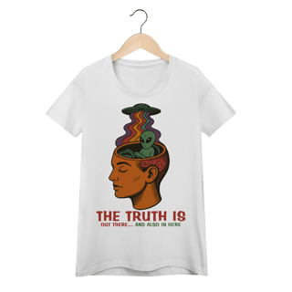 Nome do produto Baby Look Ufologia Modelo 3 - The Truth is out there