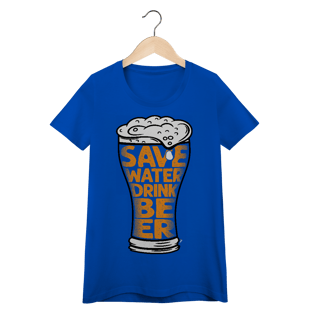Nome do produto Baby Look Cerveja Modelo 4 - Save Water Drink Beer