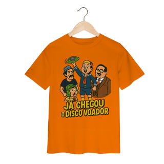 Nome do produto Camiseta Infantil Chaves Modelo 1 - Já Chegou o Disco Voador