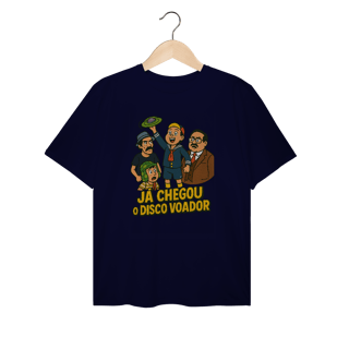 Nome do produto Camiseta Plus Size Chaves Modelo 1 - Já Chegou o Disco Voador