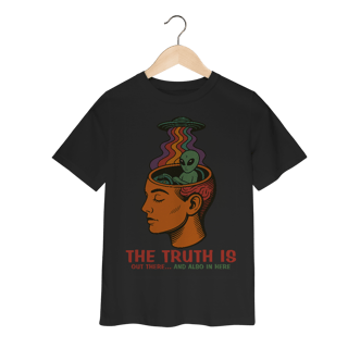 Nome do produto Camiseta Infantil Ufologia Modelo 3 - The Truth is out there