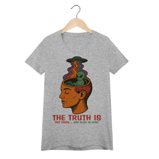 Nome do produto Baby Look Ufologia Modelo 3 - The Truth is out there