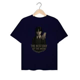Nome do produto Camiseta Plus Size Wandinha Modelo 1 - The Best Day of the Week