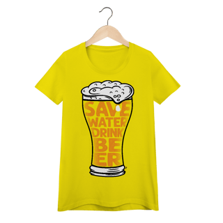 Nome do produto Baby Look Cerveja Modelo 4 - Save Water Drink Beer