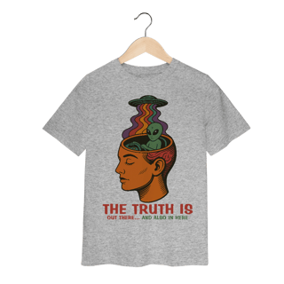 Nome do produto Camiseta Infantil Ufologia Modelo 3 - The Truth is out there