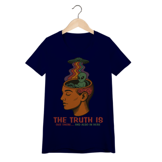 Nome do produto Baby Look Ufologia Modelo 3 - The Truth is out there