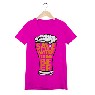 Nome do produto Baby Look Cerveja Modelo 4 - Save Water Drink Beer