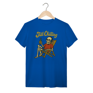 Nome do produto Camiseta Caveira Just Chilling - Modelo 1