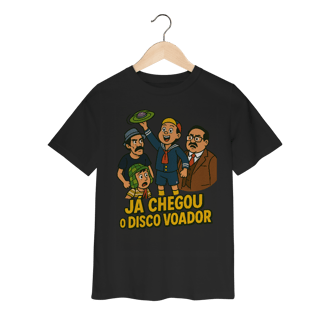 Nome do produto Camiseta Infantil Chaves Modelo 1 - Já Chegou o Disco Voador