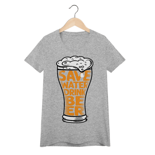 Nome do produto Baby Look Cerveja Modelo 4 - Save Water Drink Beer