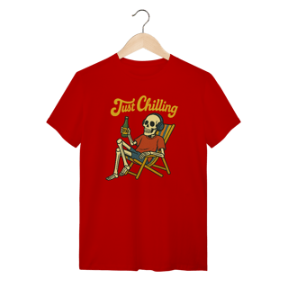 Nome do produto Camiseta Caveira Just Chilling - Modelo 1