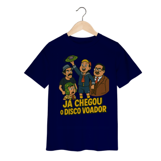 Nome do produto Camiseta Infantil Chaves Modelo 1 - Já Chegou o Disco Voador