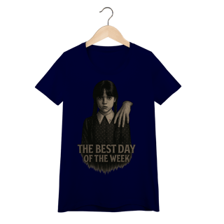 Nome do produto Baby Look Wandinha Modelo 1 - The Best Day of the Week
