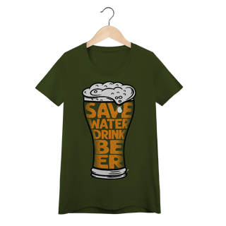 Nome do produto Baby Look Cerveja Modelo 4 - Save Water Drink Beer