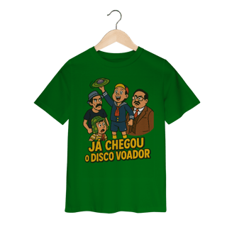 Nome do produto Camiseta Infantil Chaves Modelo 1 - Já Chegou o Disco Voador