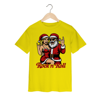 Camiseta Infantil Natal Modelo 1 - Rock and Roll