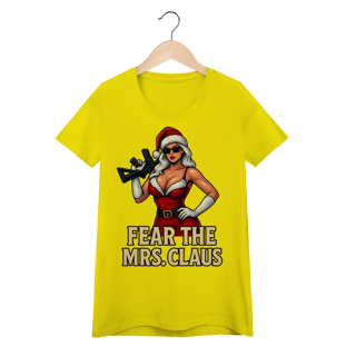 Nome do produto Baby Look Natal Modelo 2 - Fear The Mrs. Claus