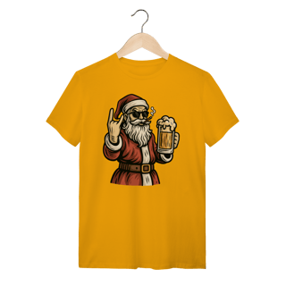 Nome do produto Camiseta Natal Modelo 4 - Papai Noel Bebendo Cerveja