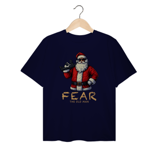 Nome do produto Camiseta Plus Size Natal Modelo 3 - Fear The Old Man