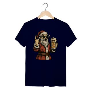 Nome do produto Camiseta Natal Modelo 4 - Papai Noel Bebendo Cerveja