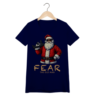 Nome do produto Baby Look Natal Modelo 3 - Fear The Old Man