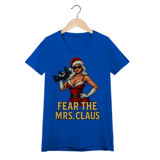 Nome do produto Baby Look Natal Modelo 2 - Fear The Mrs. Claus