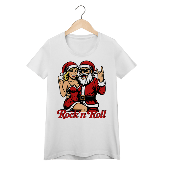 Baby Look Natal Modelo 1 - Rock and Roll