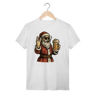 Nome do produto Camiseta Natal Modelo 4 - Papai Noel Bebendo Cerveja
