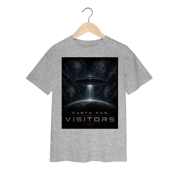 Camiseta Infantil Earth Has Visitors