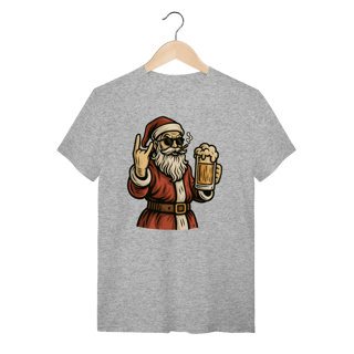 Nome do produto Camiseta Natal Modelo 4 - Papai Noel Bebendo Cerveja